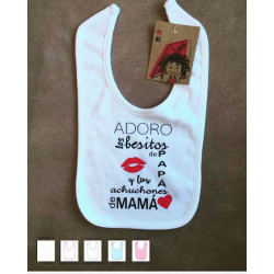 Babero Bebé "Besos"